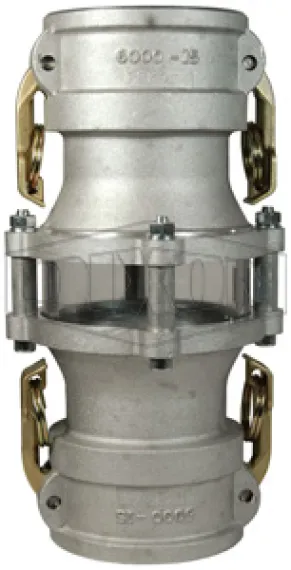in line sigh glass coupler x coupler