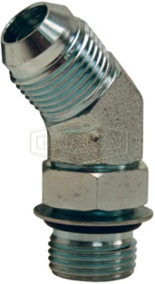 45° Male SAE O-ring Boss® x Male JIC Elbow
