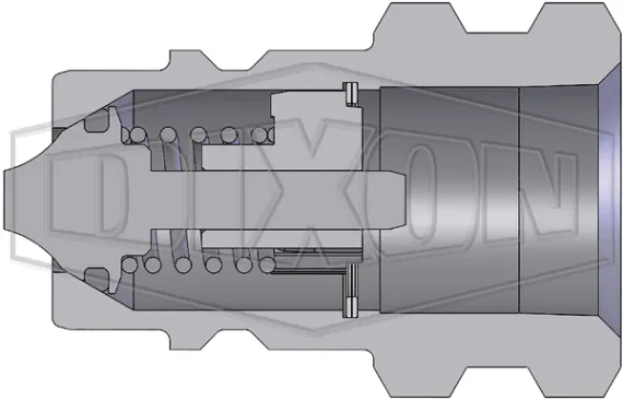 k series iso-a 5600 interchange female plug k4f4-half