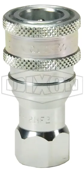 h series iso b industrial interchange poppet valve female threaded couplers steel brass hydraulic couplings
