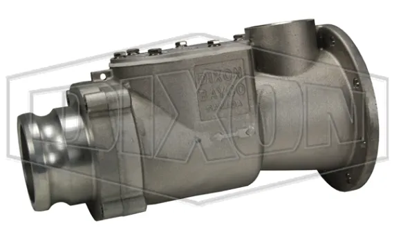 blower mounted swing check valve white silicone