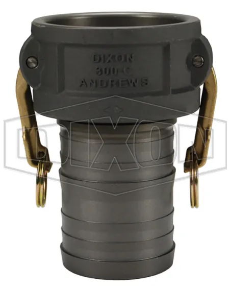 Type C Coupler x Hose Shank Aluminum Hardcoat