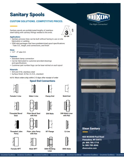 Sanitary Spools
