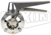 B5107-Series Butterfly Valve with Trigger Handle Weld End