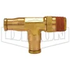 D.O.T. Push-In Swivel Male Run Tee