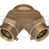 Double Clapper Siamese Connection Back Outlet