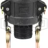 Glass-Filled Polypropylene Cam & Groove Type B Coupler x Male NPT