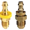 2 male push on hose barb connectors