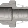 E-Series Straight Through Hose Barb Plug 3d half
