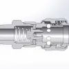 d-series pneumatic automatic male threaded coupler