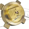 hose end coupling with 3 in female npt thread with cap and cable